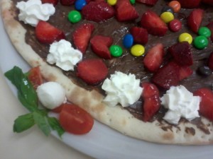 pizza nutella