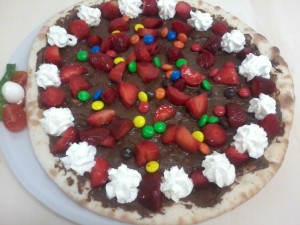 pizza nutella