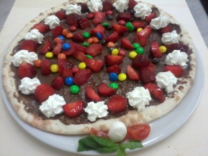 pizza nutella