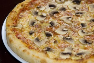 pizza de cogumelos