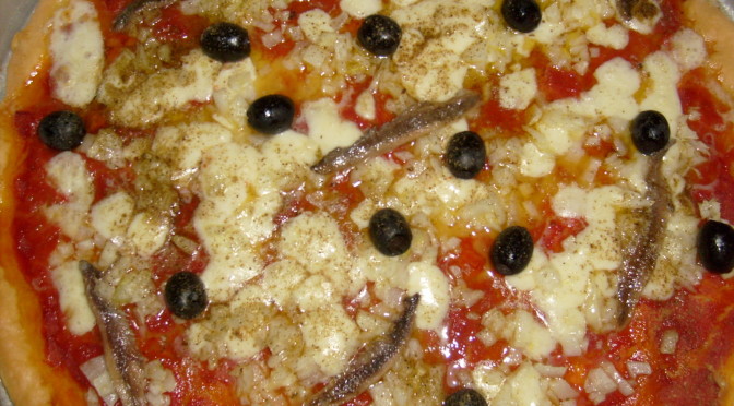 A pizza siciliana
