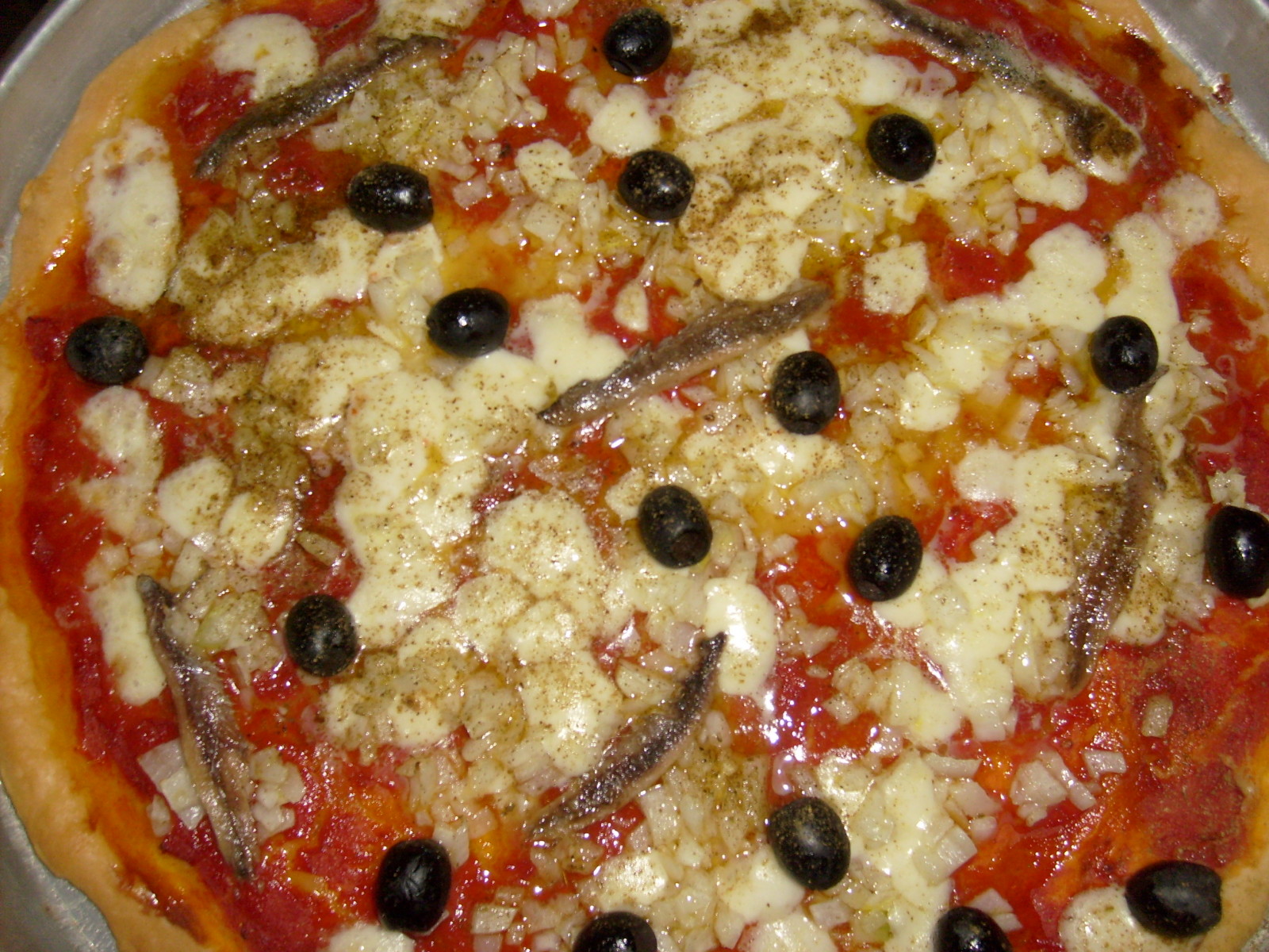 Receita de Pizza siciliana, Receita