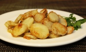 Jerusalem artichokes baked