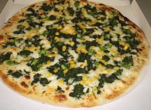 pizza de espinacas