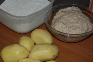 Dough for Pizza with potatoes and Mediterranean Focaccia