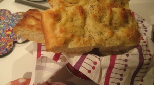 Focaccia com papoila Sementes