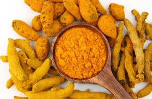 Oil flavored with turmeric