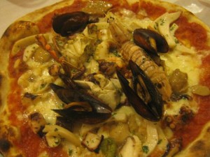 Receta de pizza Mare e Monti