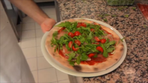 Daisy with Raw Arugula and Cherry Tomatoes