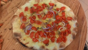 Anchoas, Tomate, Cebolla Focaccia