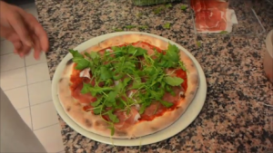 Daisy with Raw Arugula and Cherry Tomatoes