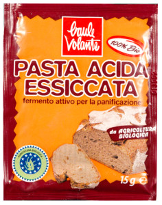 Pasta seca agria y pizza