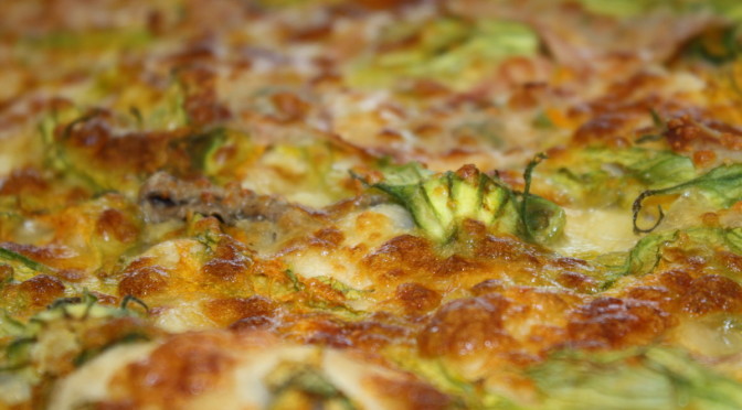 Pizza Tuna and Zucchini