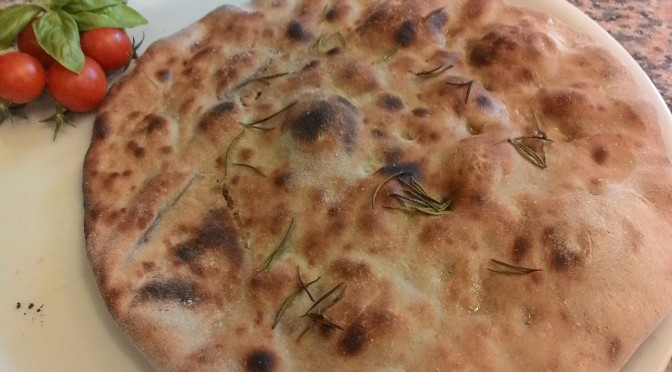 Focaccia con masa a las castañas