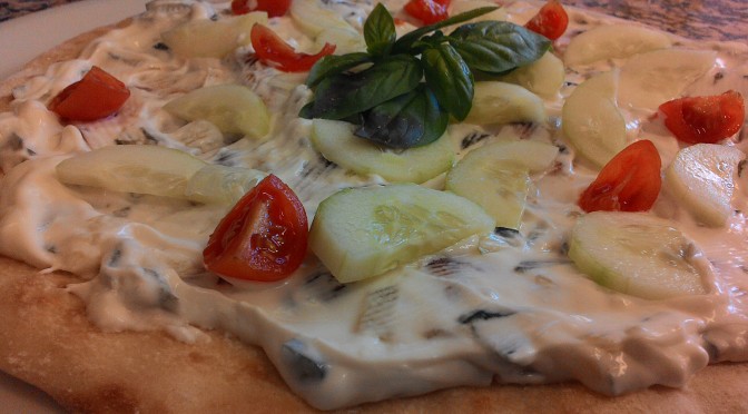 Pizza At The Greek Tzatziki