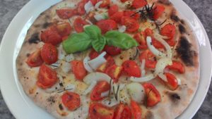Spicy Focaccia with Tomato and Onion