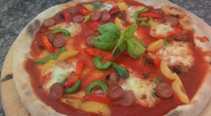 Pizza with sausage and peppers Pillow