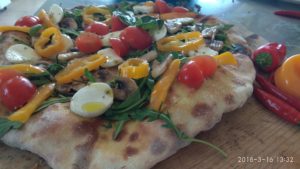 Focaccia Impasto ai Ceci con Mozzarella e Verdure