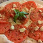 Focaccia With Tomatoes and Garlic Marinated