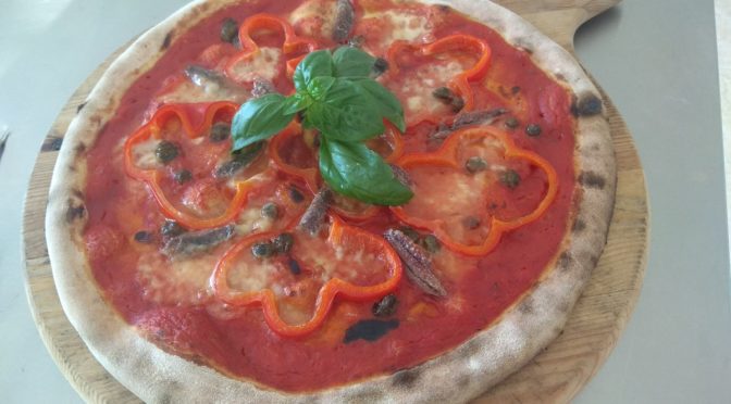 Pizza with Anchovies and Capers Peppers Recipe and Preparation