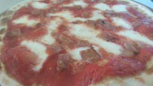 Pizza Margherita With Guanciale