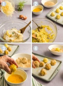 Prepare the potato croquettes