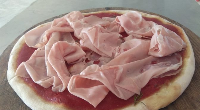 Pizza Marinara Con Mortadella