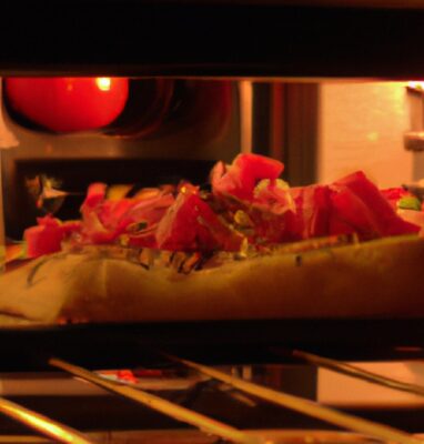 Making pizza with the oven at home